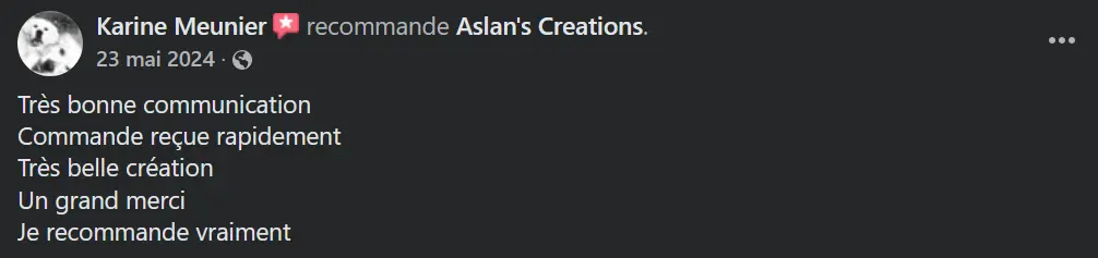 Avis Aslan's creations