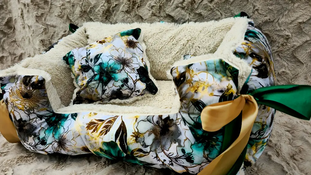 Bow-Tie | Édition Noël | Vert Blanc Doré - Blanc pailleté