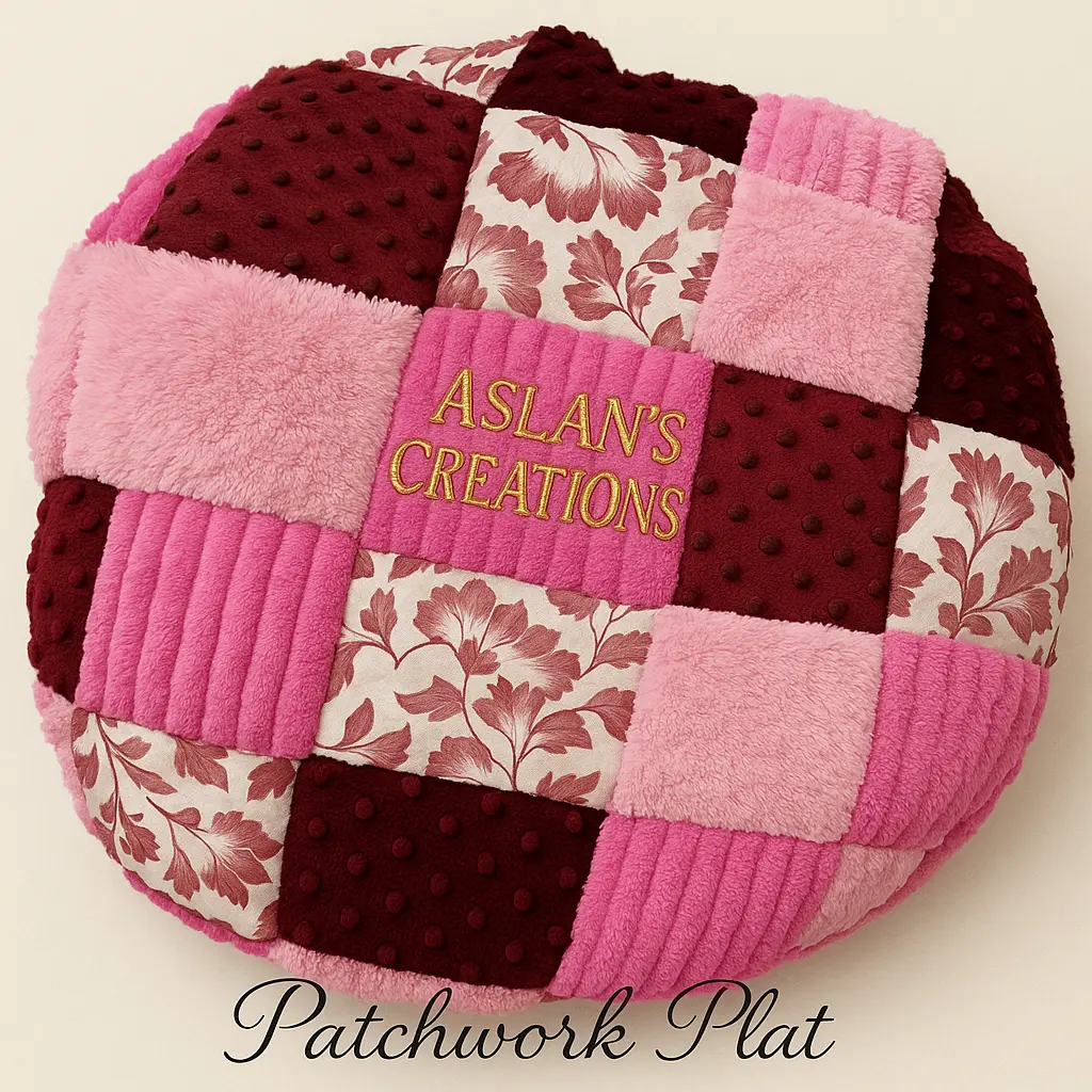 Patchwork Plat | Semi personnalisable | (Rouge, Rouge)