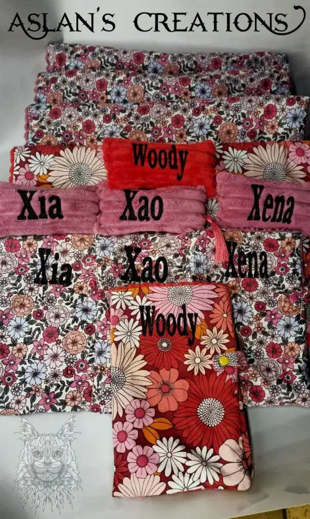 Kit 1 - Plaid Doublé Bi matière (Carnet Fr, Rouge, Rouge)