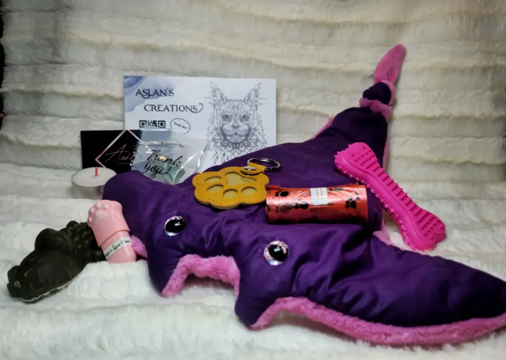 Box Noël Chien - RAYA - sonore "Bouloulou" | Mauve & Rose