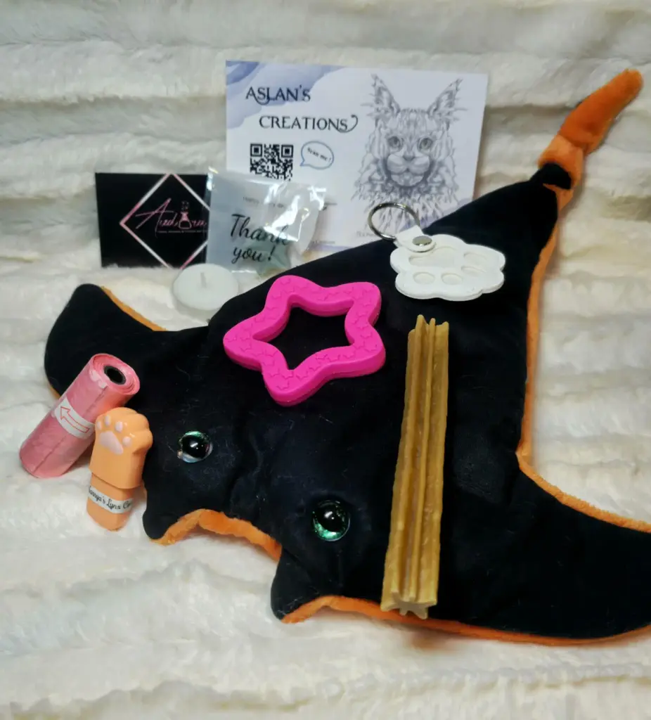 Box Noël Chien - RAYA - sonore "Bouloulou" | Noir & Orange