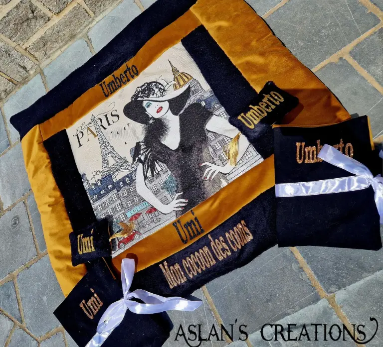 Kit 5 - Plaid avec impression (Carnet Fr, Rouge, Rouge)